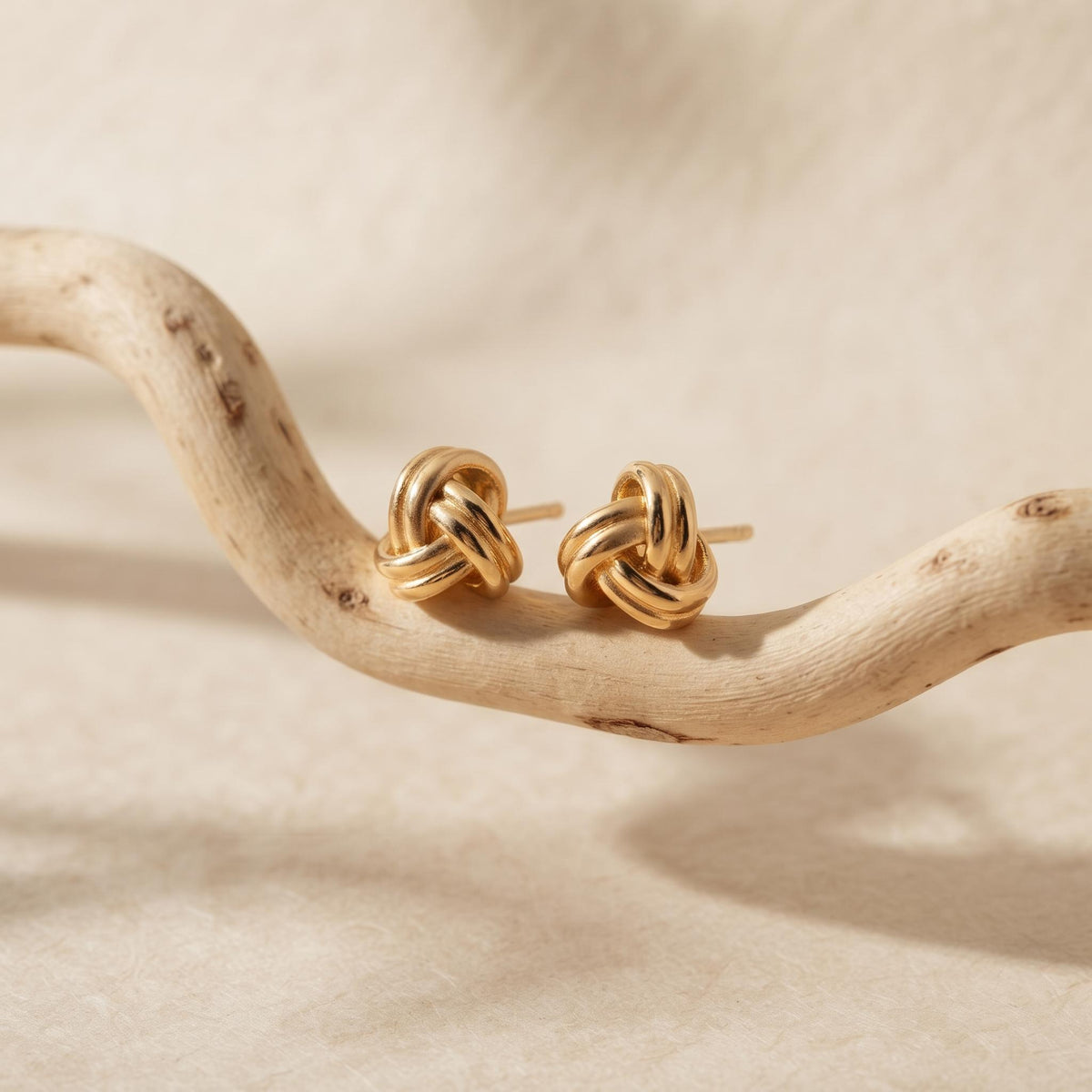 925 Sterling Silver Love-Knot Stud Earrings — product view 4