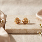 925 Sterling Silver Love-Knot Stud Earrings — product view 10