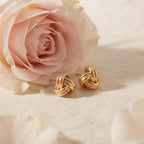 925 Sterling Silver Love-Knot Stud Earrings — product view 3