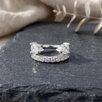Pear-Shaped CZ Clicker Hoop, 16G, 6 mm — product view 4